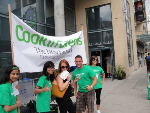 Cookin’ Greens crew in front of Fresh & Wild